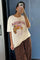 Parisienne Croissant Tee | Hvid | T-shirt fra Avery