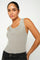 Relena Imanja Knit Tank Top | Silver | Strik fra Mos Mosh