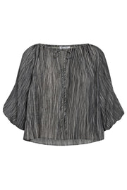 SoftCC Dye Puff Blouse | Antracit | Bluse fra Co' Couture