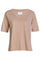 Ulla Ss Vneck Tshirt | Dark Sand | T-Shirt von Liberté