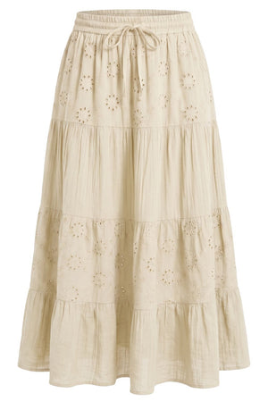 Broderie Anglaise Skirt | Vanilla | Nederdel fra Atelier C
