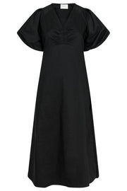 Illana Poplin Dress | Black | Kjole fra Neo Noir