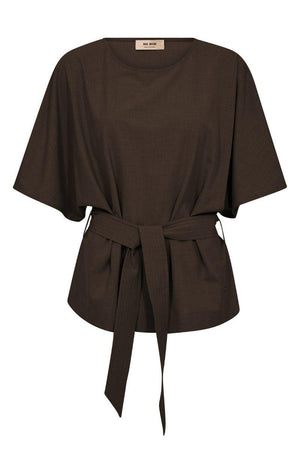 Rikas Roy Blouse | Coffee Quartz | Bluse fra Mos Mosh