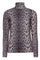 Lotus Ls Highneck Bluse | Grau Schwarz Leo | Bluse von Liberté