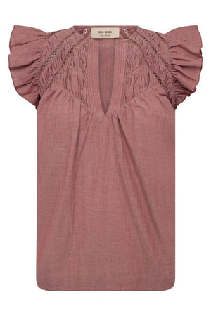 Woda Izha Blouse | Cowhide | Bluse fra Mos Mosh