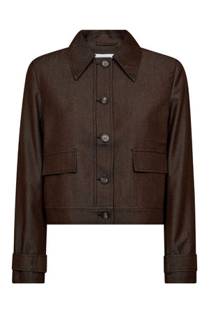 Terry Denim Jacket 30325 | Dark Brown | Jakke fra Co'couture