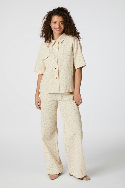 Neo Noir - Minutti Print Blouse 168720 - 121 - Off White