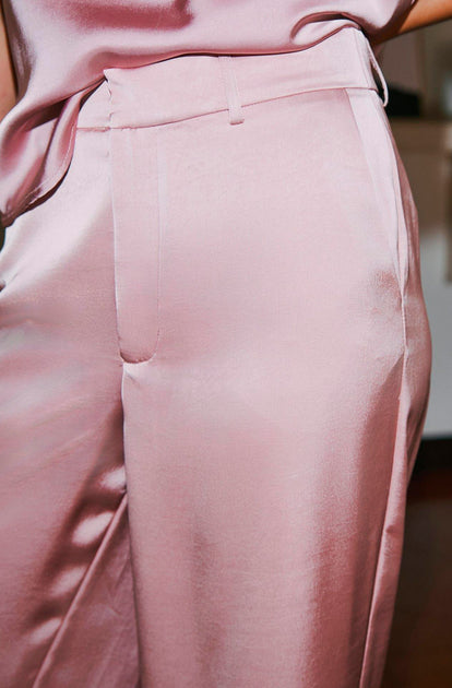 NEO NOIR Emmett Heavy Sateen Pant Dark Taupe