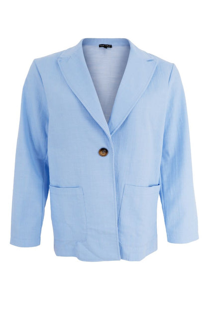 Box Blazer 40567 | Lt. Blue | Blazer Fra Black Colour