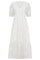Naya Anglaise Pleat Dress 36471 | Weiß | Kleid von Co'couture