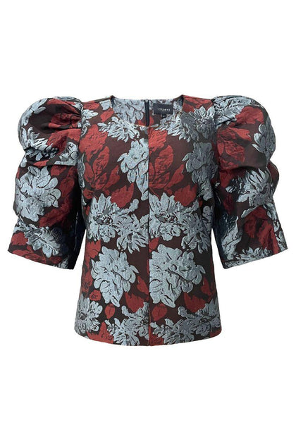 Liberte - Winnie Asta Vneck Blouse 22346 - Blue Denim main image 1