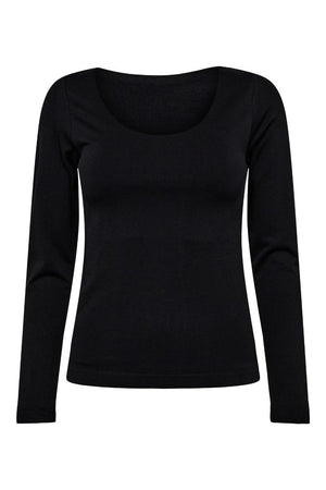 Ninna Ls Tank Top | Schwarz | Bluse von Liberté