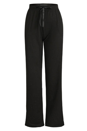 Alma Wide Pants | Black Black Simili (sorte sten) | Bukser fra Liberté