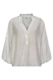 Kendra Frill Blouse 35340 | White | Skjorte fra Co'couture