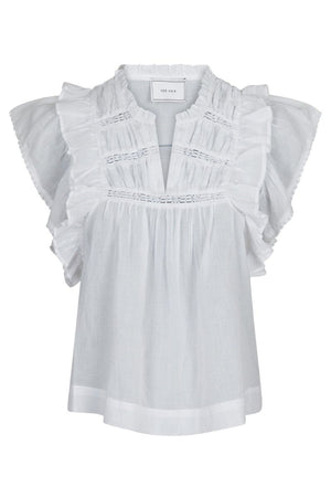 Jayla S Voile Top | Weiß | Top von Neo Noir