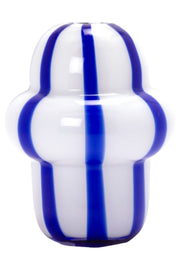 Vase Bolsje (25 cm) | hvid/kobolt | Vase fra Au Maison