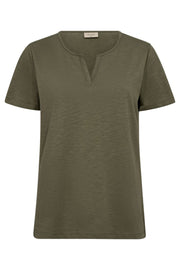 Viva Tee 204124 | Deep Lichen Green | T-shirt fra Freequent