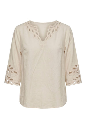 Trixie Lace Top | Beige