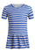 Alma Rüschen-T-Shirt (Kinder) | Streifen Elfenbein Kobalt | T-Shirt von Liberté Ami