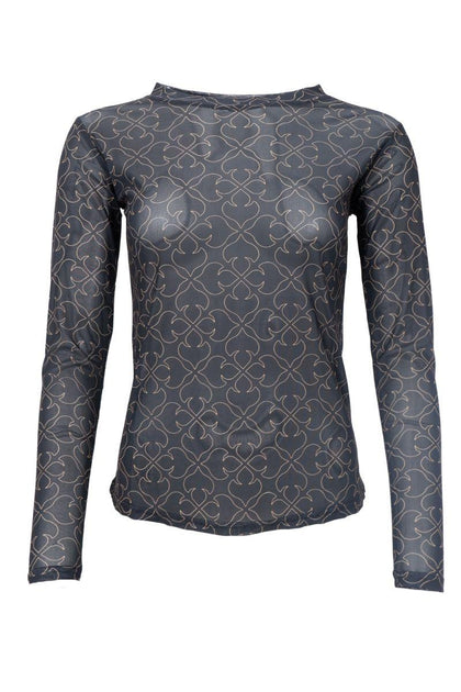 Black Colour - Bcannie Shimmer Mesh Blouse 41070 - Shirts - Blue