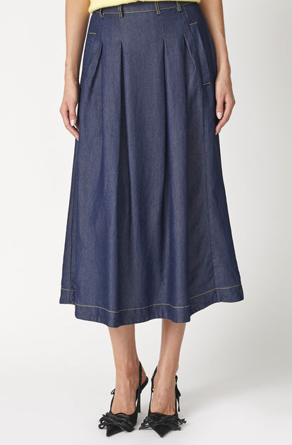 Co´couture Nederdel -  LunaCC Pocket Pleat Nederdel i Sort main image 1