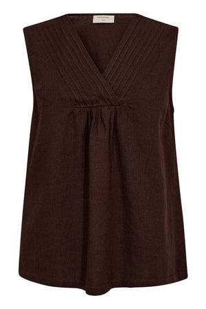 Lava Top 206102 | Coffee Bean | Bluse fra Freequent