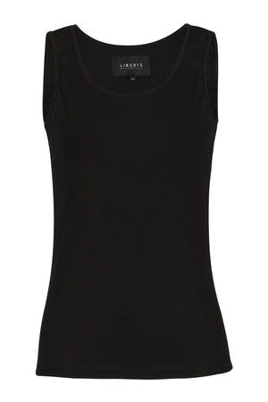 Natalia Tank Top | Black Solid