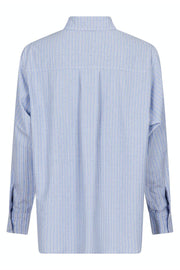 Dalma Stripe Stone Shirt | Blue | Skjorte fra Neo Noir