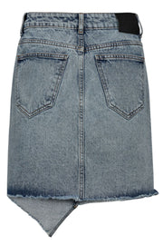 DarinCC Asym Crop Skirt | Denim Blue | Nederdel fra Co' Couture