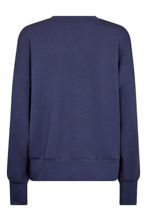 Nima O-LS Sweatshirt | Crown Blue | Bluse fra Mos Mosh