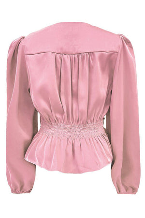 Tiki Ls Twist Blouse | Rose | Bluse fra Liberté