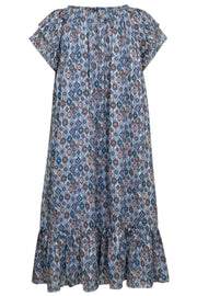 SunriseCC Crop Mosaic Dress | Sky Blue | Kjole fra Co' Couture