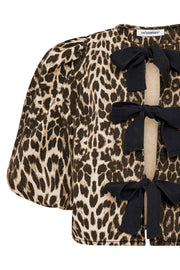 Leo Bow Blouse 35572 | Khaki | Skjorte fra Co'couture