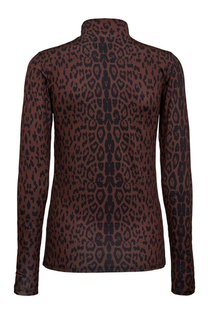 LOTUS-LS-WRAP-BLOUSE - BLACK PINK FLOWER