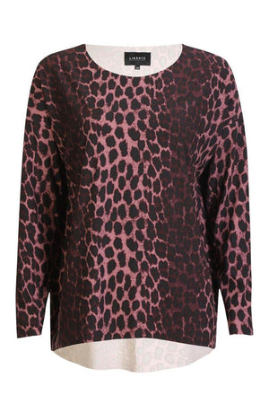 Alma Ls Top | Bordeaux Lux Leo | Top fra Liberté