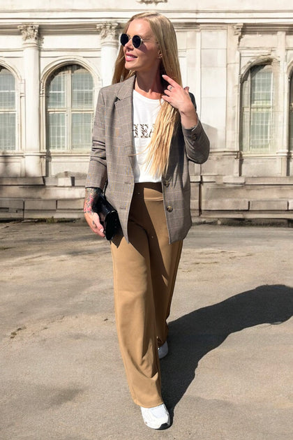 Freya Long Pants | Caramel | Bukser Fra French Laundry