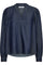 Titus V-Bluse 35617 | Dark Denim | Bluse von Co'couture