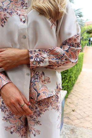 Wennise Ls Shirt | Creme Paisley | Bluse fra Liberté
