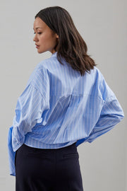 Nelly Shirt Striped | Blue stripe | Skjorte fra La Rouge
