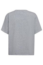 CocoCC Stone Tee | Grey Melange | T-Shirt fra Co' Couture