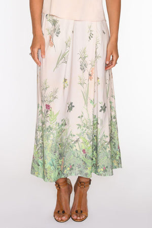 Mabell midi+ pleated skirt | PastelPink | Nederdel fra Gustav