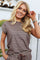 Alma U Tshirt | Brown Stripe | T-shirt fra Liberté