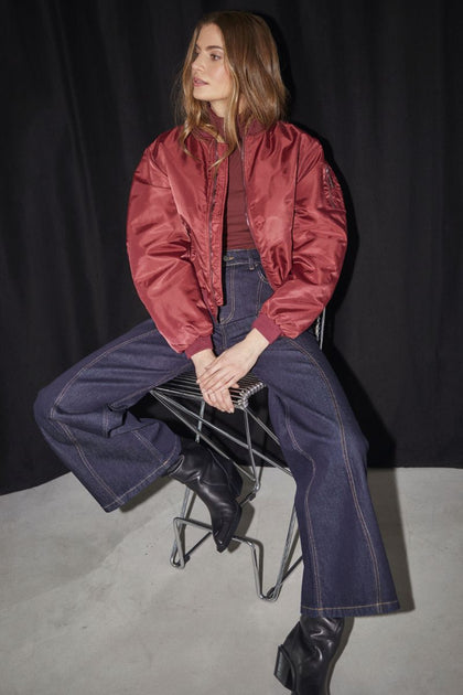 LibbyCC Bomber Jacket - Winered main image 1