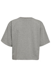 EduardaCC Logo Tee | Grey Melange | T-Shirt fra Co´Couture