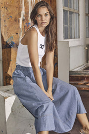 TramCC Stripe Skirt | Denim Blue | Nederdel fra Co´Couture