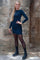 Alma Ls Turn Dress | Dusty Navy | Kjole fra Liberté
