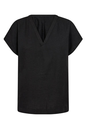 Chloe Tee Top | Sort | Skjorte fra French Laundry