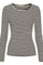 Josiane LS Tee | Schwarz/Greggio | Bluse von Marta du Chateau
