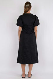 Illana Poplin Dress | Black | Kjole fra Neo Noir