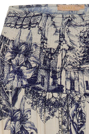 Princess Skirt 5201 |  Print Navy | Nederdel fra Marta du Chateau